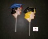 1900 Female Graduate Face Chocolate or Hard Candy Lollipop Mold  IMPROVED